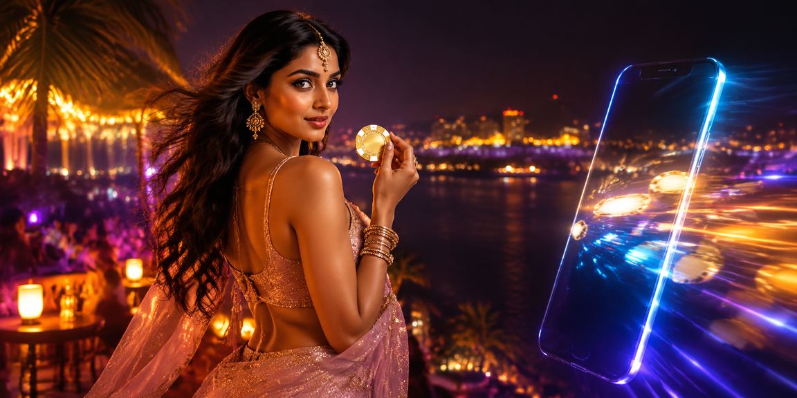 User depositing in Goa with Bollywood style backdrop