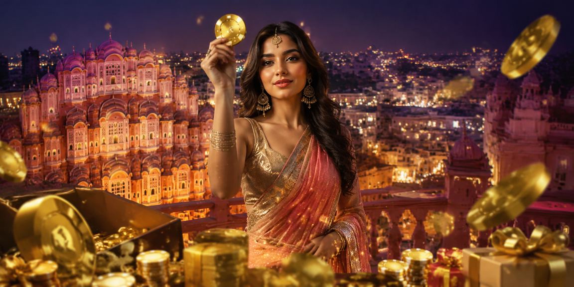 Live casino betting scene with Jaipur's Hawa Mahal and player model